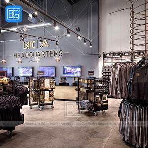 Présentoir de magasin de détail de sports de marque support de vêtements présentoir de vêtement roulant montage mural de présentoir de vêtements - Product Image 4