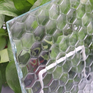 Thiết Kế Độc Đáo Kiến Trúc Rõ Ràng Kết Cấu Nóng Chảy Lò Khuôn Đúc Fusing Trang Trí Tempered Cast <span class=keywords><strong>Glass</strong></span> Panel - Product Image 4