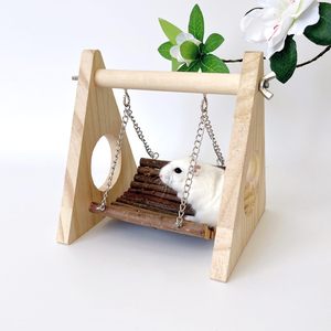 Swing hammock - wooden <strong>hanging</strong> toys for <strong>hamsters</strong>, mice, and short animals, hidden and biting toys for Syrian <strong>hamsters</strong> - Product Image 6