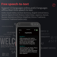 Hbnkh Smart AI Voice Recorder prend en charge 134 langues Dernier enregistreur numérique pour les réunions d'affaires Android WiFi