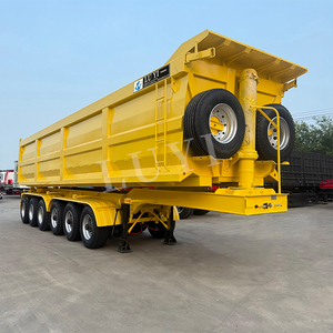 Alta calidad 6 hacha 40 metros cúbicos  volquete semirremolque tipo U volquete semirremolque volquete trasero semirremolques - Product Image 2