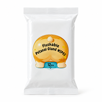 12 lingettes humides pour animaux de compagnie (chiens et chats), non parfumées, pour le nettoyage post-urine et l'hygiène post-rectale, pack de voyage portable, vente en gros