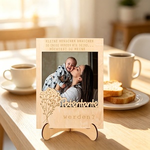 Marco Magnético de Madera <span class=keywords><strong>para</strong></span> Refrigerador con Logotipo Personalizado, Marco de Fotos Grabado con Láser, Recuerdo Familiar, Marco de Fotos <span class=keywords><strong>para</strong></span> Bebé, Exhibición de Sobremesa <span class=keywords><strong>para</strong></span> Regalo - Product Image 5