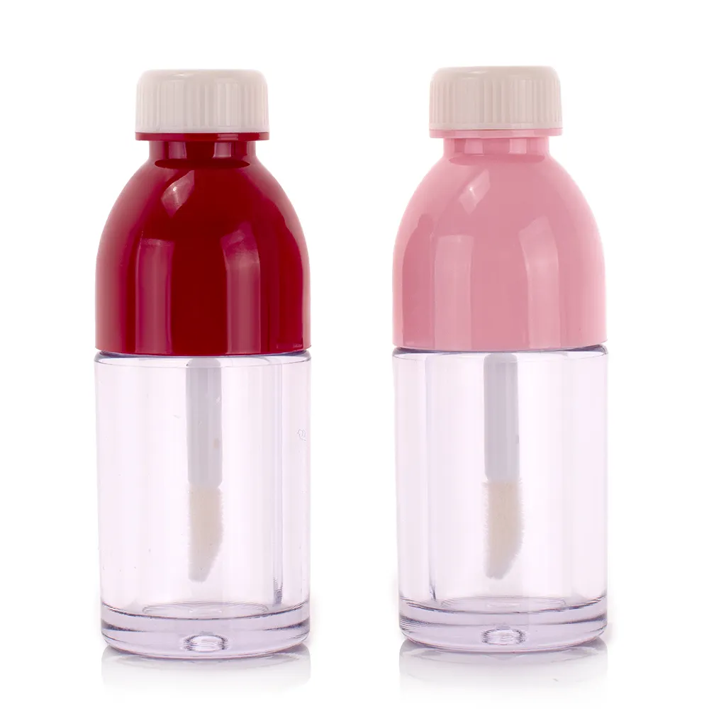New vui Coke chai hình nhựa mỹ phẩm container 6ml Mini rỗng bơm lại môi men ống với Cây Đũa phép bàn chải