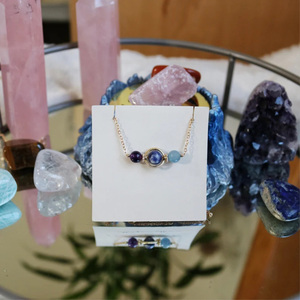 Collana con perline di cristallo dei 12 segni zodiacali, gioielli astrologici curativi per Scorpione, <span class=keywords><strong>Capricorno</strong></span>, Vergine, per donna - Product Image 6
