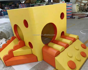 Équipement <span class=keywords><strong>de</strong></span> jeu souple Thème Fromage Suisse, Aire <span class=keywords><strong>de</strong></span> jeu sensorielle intérieure/extérieure avec toboggan et maison <span class=keywords><strong>de</strong></span> jeu pour enfants, pour Play Cafe, Centre Commercial, École - Product Image 5