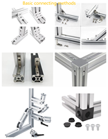 Rak Akuarium Aluminium Industri 6063 Ultra Kuat, Rak Tangki Ikan Tugas Berat, Tahan Korosi, Dapat Disesuaikan untuk Printer CNC/3D
