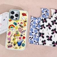 Coque de téléphone à panneau arrière magnétique remplaçable pour Iphone17/17pro/17promax/17air avec le puzzle coloré de dorure