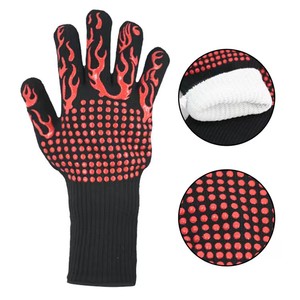 Gants de protection antidérapants à long manche pour la cuisine, résistants à la <span class=keywords><strong>chaleur</strong></span>, pour <span class=keywords><strong>barbecue</strong></span> et four - Product Image 1