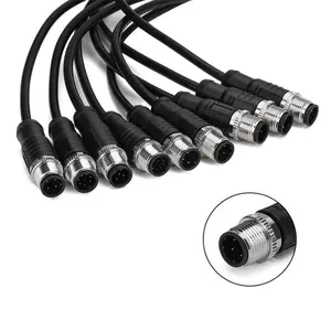 2 3 4 5 6 8 9 12 Pin/Way M12 M14 M15 M16 Nối Chống Thấm Nước IP68 Electric Power Cable