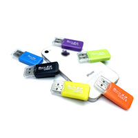 Lector de Tarjetas Mini USB 2.0, Lector de Tarjetas TF Portátil, Compatible con hasta 64 GB para PC y Laptop