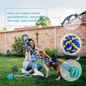 Köpek oyuncağı çiğnemek oyuncak setleri sert köpek oyuncak yıkılmaz Tug-of-savaşı sıkıntı diş temizleme diş bakımı stres giderici oyuncaklar - Product Image 6