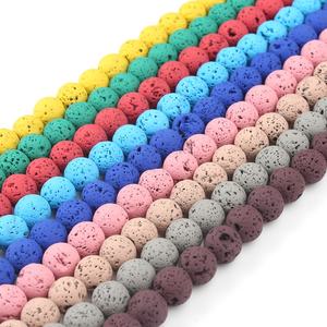 Perle in Pietra Lavica Pomice Rocciosa all'Ingrosso a Basso Costo, Perle in Pietra Lavica Nera di Gemma <span class=keywords><strong>Naturale</strong></span> per la Creazione di Gioielli - Product Image 4