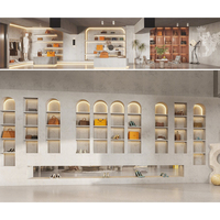 Présentoir de magasin de sacs à main Design d'aménagement intérieur Présentoir de sac à main léger pour la décoration de magasin de détail Design gratuit