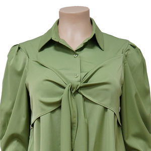 La maggior parte dei prodotti <span class=keywords><strong>Online</strong></span> più venduti abbigliamento femminile Sexy tinta unita cravatta abito camicia corta - Product Image 3