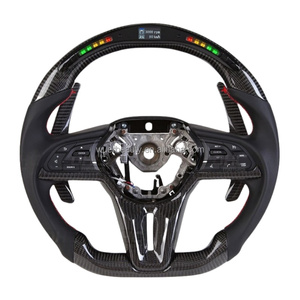 Volante de fibra de carbono LED actualizado personalizado para <span class=keywords><strong>Nissan</strong></span> <span class=keywords><strong>GTR</strong></span> R35 <span class=keywords><strong>R</strong></span> <span class=keywords><strong>35</strong></span> - Product Image 1