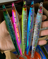 Vente en gros de leurres de pêche en métal 3D à simulation dure, 80g, 100g, 120g, pour la pêche en eau salée, leurres de pêche rapides