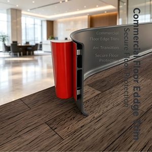 แผ่นปิดขอบฐานผนังแบบยืดหยุ่น ขนาด 6 นิ้ว x 60 ฟุต ไวนิลแบบมีกาวในตัว ผิวด้าน ทนทาน สีดำ - Product Image 3