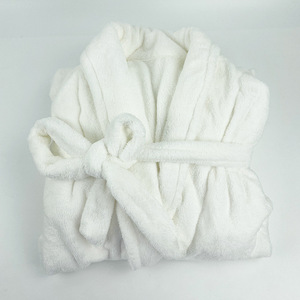 Auf Lager Terry Cloth Bademantel Coral Velvet Hotel Spa Roben Klassische Bade mäntel für Männer Frauen - Product Image 3