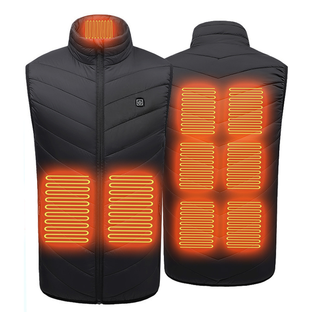Custom Logo Heated Vest USB-C Electric Fleece Jacket Machine Washable Self-Heating Sleeveless Jacket