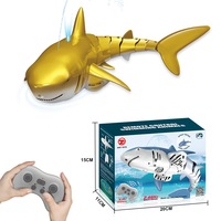 Hiu yang Dikendalikan Jarak Jauh, Ikan Robot Listrik Bionik yang Dapat Diisi Ulang, Fungsi Penyemprotan Air Realistis, Mainan Air Musim Panas untuk Anak-anak