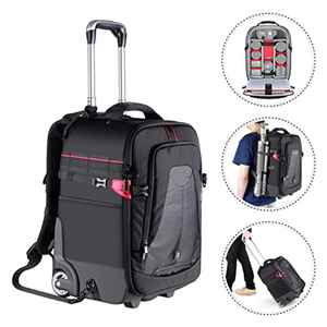 Túi đựng máy ảnh du lịch chống trộm, chống sốc, chống nước, có bánh xe, có dây đeo vai có thể điều chỉnh độ dày - Product Image 3