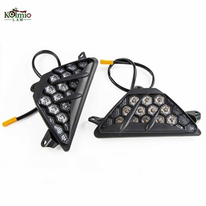 KOLMIO-LAM Compatible con Kawasaki Ninja 400 250 300 <span class=keywords><strong>650</strong></span> 1000 ZX-6R ZX-4R ZX25R Luz Intermitente de Señalización LED ZX4RR <span class=keywords><strong>ER6F</strong></span> - Product Image 2