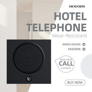 Téléphone mural haut de gamme pour hôtel HCD979, appel SOS en un clic, voix HD, mains libres, installation encastrée pour l'hôtellerie de luxe - Product Image 1