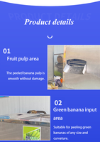 Éplucheur et trancheur de bananes et plantains à prix avantageux, machine industrielle pour éplucher les bananes vertes, éplucheur-trancheur-cœur de banane
