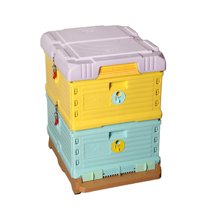 2 layers Beekeeping Equipment honey bee hive box frame price custom Kit Food Grade Thermo Plastic Beehive for sale