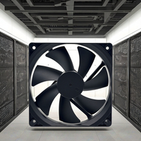 Ventilateur axial sans balais en plastique PY8025 80 mm pour boîtier de refroidissement CPU, 5 V 48 V, compatible avec le refroidissement par évacuation, roulement à billes 1238