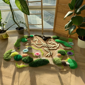 Tappeto Decorativo Fatto a Mano con Motivi Personalizzati per Cameretta Bambini e <span class=keywords><strong>Soggiorno</strong></span> - Product Image 3