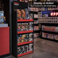 Expositor Giratorio de Metal Personalizado para Figuras de Acción, Organizador de Juguetes de 4 Lados para Tiendas de Coleccionables de Anime, OEM ODM
