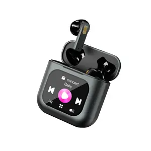 2024 neues Design LED-Touchscreen echte kabellose Earbuds mit Mikrofon Bass Audio-Kopfhörer für Gaming