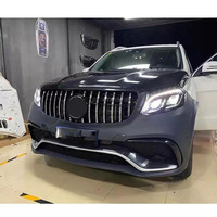 Kit carrosserie noir haute performance 6000k GL-class 2015-2016, conversion pare-chocs, look GLS63 AMG 2019