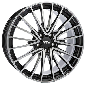 CERCHI EN LEGA Berlín oscuro 8,5x18 5x112 ET 52 NEGRO/PULIDO - Product Image 1