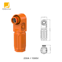 Connecteur de stockage d'énergie positif 250A-Type de trou traversant pour systèmes BESS/batterie IP67, UL94V-0
