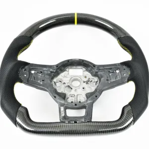 YTcarbon For POLO GTI Carbon Fibre Auto Parts Custom Real Carbon Fiber Steering Wheel