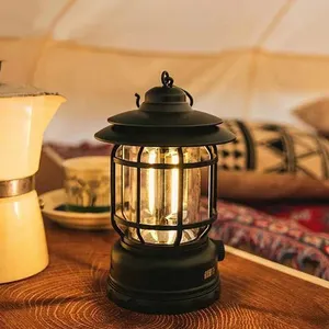 Lampada da campeggio con torcia a lanterna a Led solare alimentata a batteria da campeggio Super luminosa impermeabile