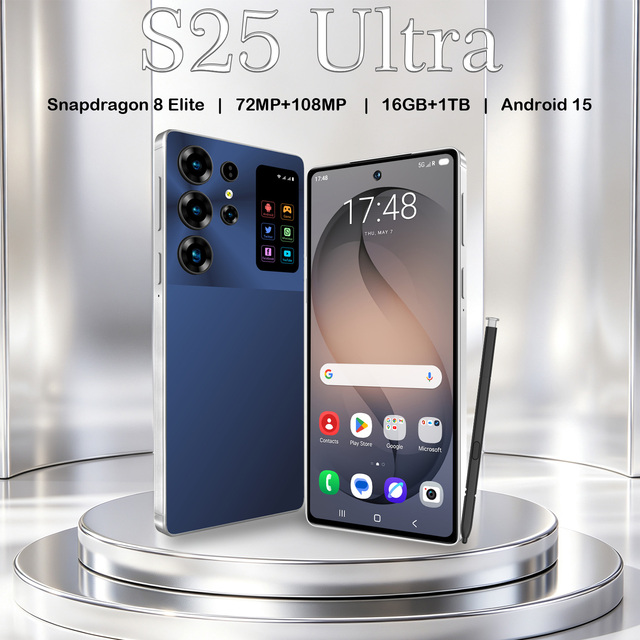 S25 Ultra 5G Mobile Smartphone 6.9 Inch Screen 16GB+1TB Big Storage for Daily Social Media Gaming Business Trip Home Scenes