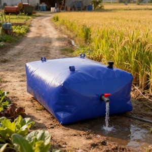 Sacca d'Acqua in PVC Rinforzato, Serbatoio Portatile per Tutte le Condizioni Atmosferiche, per Allevamento, Cantieri Edili, Garanzia 1 Anno - Product Image 5