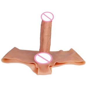 SXXY Silicone Strap on <b>Dildo</b> Pants Wearable Solid Large Penis Sex Toys for Women Lesbian Couple Strap on Harness Wearable <b>Dildos</b> - Product Image 5