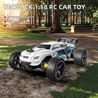 Voiture télécommandée Tecnock RC, échelle 1:18, 20 km/h, 2 roues motrices, buggy tout-terrain, 2,4 GHz, voiture de course, charge USB-C, 50 minutes d'autonomie, plastique