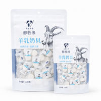Sachets Doypack Personnalisés Imprimés Qualité Alimentaire avec Fenêtre, Fermeture Zip Refermable, Transparents, pour Emballage de Bonbons au Lait de Chèvre