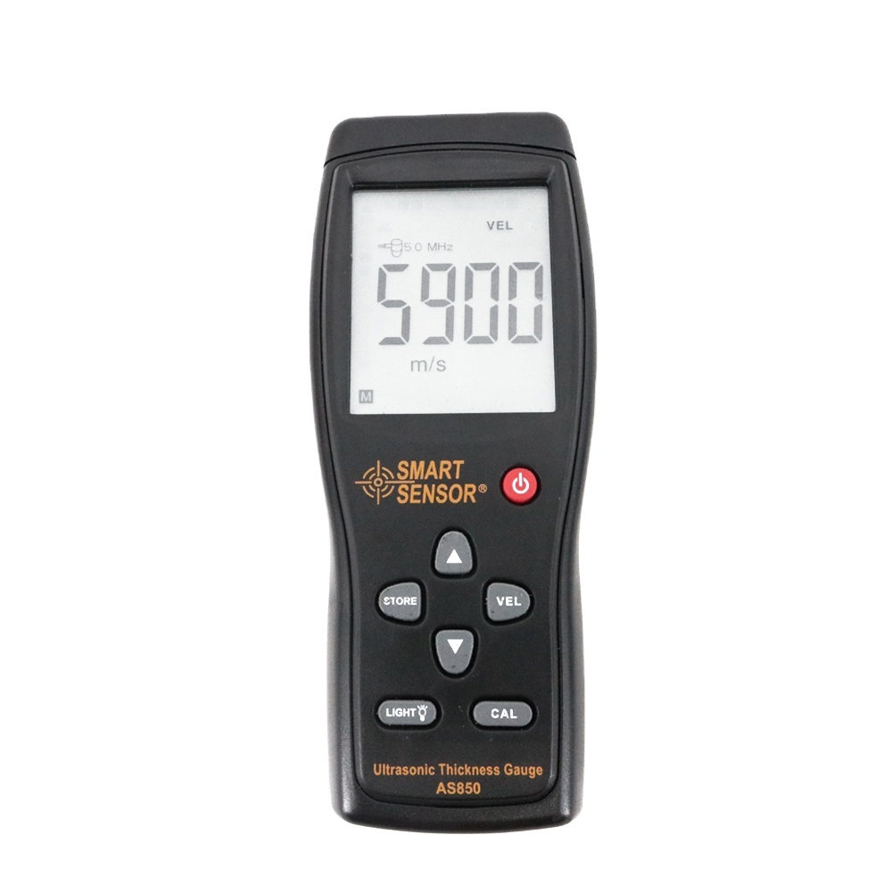 SMART SENSOR AS850 Ultrasonic Thickness Gauge Steel Aluminium Thickness Tester 1.2~225mm 1000~9999m/s