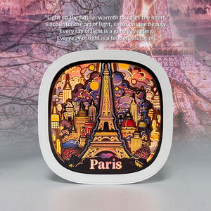 โคมไฟกระดาษแกะสลักสุดสร้างสรรค์ขนาด10*10ซม. สำหรับเป็นของขวัญคริสต์มาส - Product Image 5