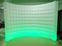 Mur de stand photo gonflable LED change de couleur, toile de fond de stand photo, décoration pour événements