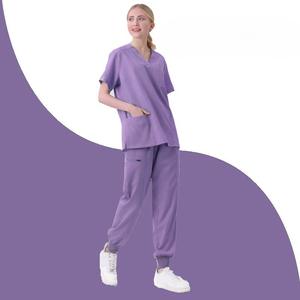 ชุด2024สครับพยาบาล11สีชุดเครื่องแบบพยาบาลชุดเครื่องแบบพยาบาลชุดสครับยืดทั้งร้านเสริมสวย - Product Image 5