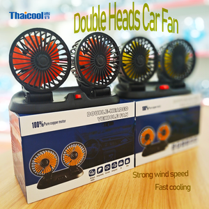 Phổ Tự Động 5V USB Xe Bảng Điều Khiển <span class=keywords><strong>Fan</strong></span> 12V 24V Xe Tải <span class=keywords><strong>Fan</strong></span> Đôi Đầu Làm Mát Quạt Xe - Product Image 2