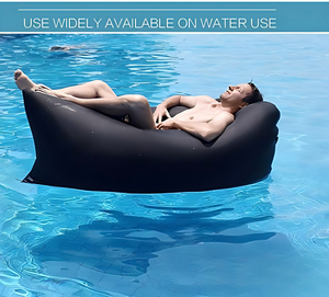 Sofá Inflable Plegable Portátil, Cama Individual Inflable Ligera, Tumbona Inflable para Playa, Camping, Viajes al Aire Libre y <span class=keywords><strong>Descanso</strong></span> en Interiores - Product Image 2